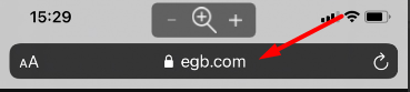 Адрес мобильной версии сайта БК EGB